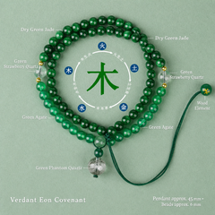 Verdant Eon Covenant gemstone bracelet composition chart