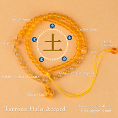 Terrene Halo Accord gemstone bracelet composition chart